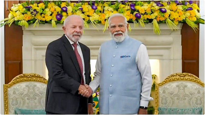 Brazil: પીએમ મોદીએ કહ્યું, “દ્વિપક્ષીય વેપારને $20 બિલિયન સુધી લઈ જવા માટે પ્રતિબદ્ધ.”