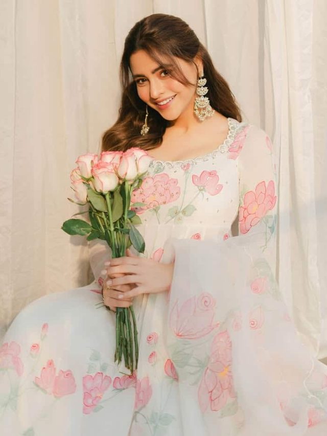 આમના વ્હાઈટ ડ્રેસમાં સુંદર પોઝ આપતી જોવા મળી