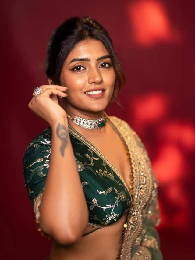 ઈશા રબ્બા ગ્રીન ટ્રેડિશન લૂકમાં સુંદર પોઝ આપતી જોવા મળી