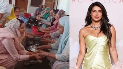 Priyanka Chopra એ સુવર્ણ મંદિરની મુલાકાત લીધી, શ્રી દરબાર સાહિબમાં દર્શન કર્યા; લોકો સાથે સેવા કરતી જોવા મળી