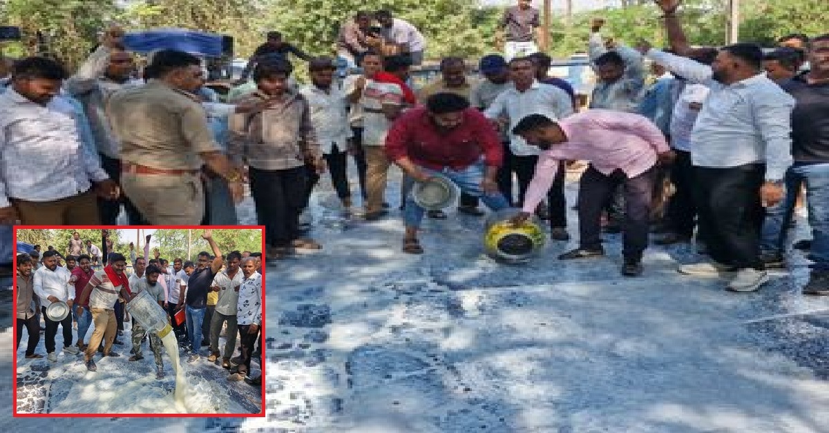 છેલ્લા ત્રણ દિવસથી પશુપાલકો Ahmedabadના રસ્તાઓ પર ધોળી રહ્યા છે દૂધ, તેનું કારણ શું છે?