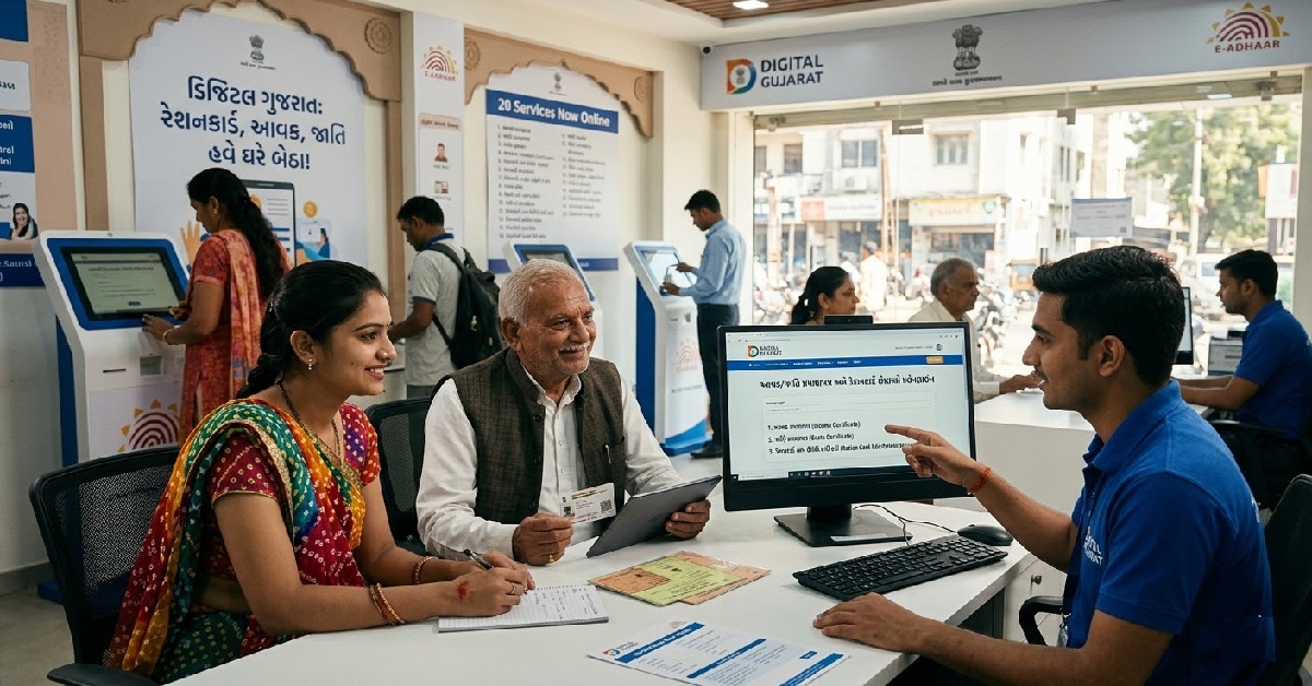 Gujarat: આવક, જાતિ પ્રમાણપત્ર, રેશનકાર્ડમાં નામ ઉમેરવા અને કમી કરવા જેવી 20 સેવાઓ હવે ઓનલાઈન ઉપલબ્ધ