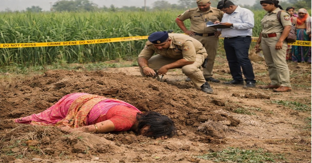 Mehsana: ઘાસચારો લેવા ગયેલી મહિલાની હત્યા, ઘરેણાં લૂંટી ખેતરમાં દાટી દીધી લાશ