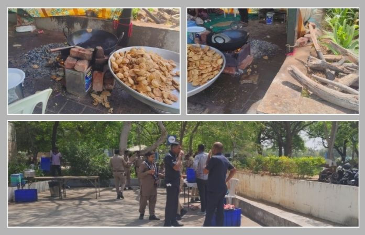 Gandhinagar: ગુજરાત વિધાનસભા પણ LPGની અછત, સુરક્ષા માટે તૈનાત પોલીસકર્મીઓ માટે ચૂલા પર ભોજન બનાવાયું