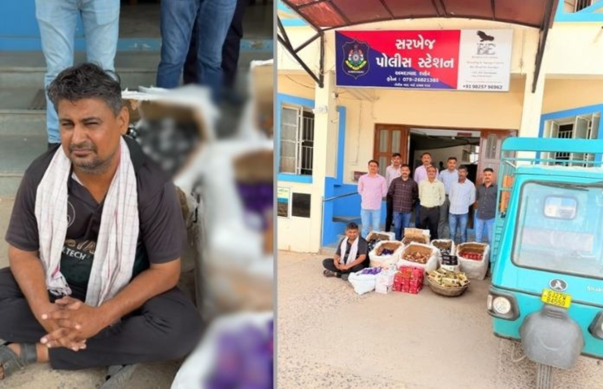 Ahmedabad: સરખેજમાં પાર્સલ ડિલિવરીની આડમાં ચાલતા દારૂના રેકેટનો પર્દાફાશ, રાજસ્થાનના એક વ્યક્તિની ધરપકડ