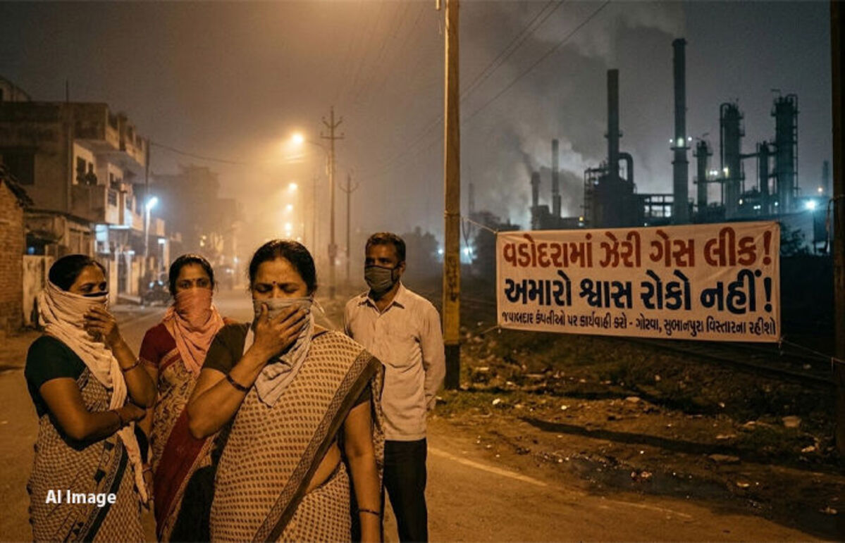 Vadodara: ગોરવા-સુભાનપુરામાં રાત્રે ઝેરી ગેસ છોડવાથી લોકોના સ્વાસ્થ્યને જોખમ, રહીશો ફાટ્યો વિરોધ
