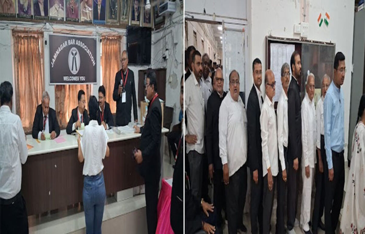 Jamnagar: જામનગર બાર એસોસિએશન હોલ ખાતે બાર કાઉન્સિલની ચૂંટણી માટે મતદાન આજે શરૂ