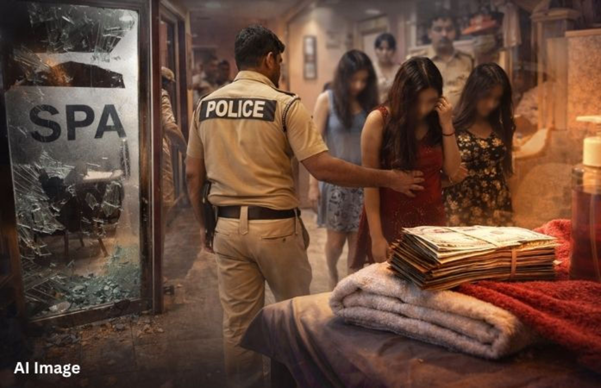 Ahmedabad: વસ્ત્રાપુરમાં પોલીસે એક સ્પામાં દરોડો પાડ્યો હતો, જ્યાં મસાજની આડમાં વેશ્યાવૃત્તિ ચાલતી હતી, ત્રણ રાજ્યોની છોકરીઓને બચાવી લેવામાં આવી