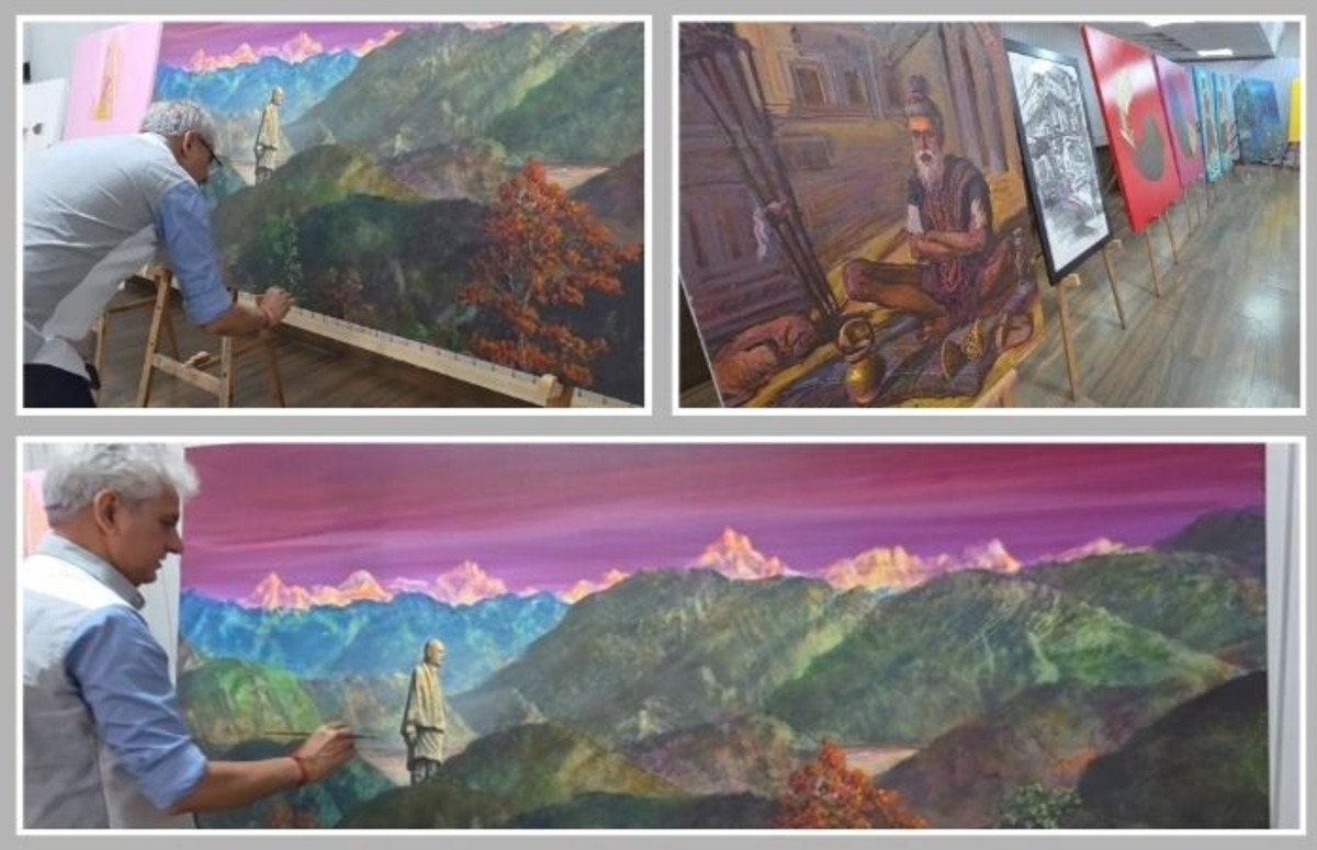 Narmada: સ્ટેચ્યુ ઓફ યુનિટીની આસપાસ કલાના સંગમ તરીકે 17 રાજ્યોના ચિત્રકારોએ ‘યુનિટી આર્ટ વર્ક’માં મનમોહક ચિત્રો બનાવ્યા