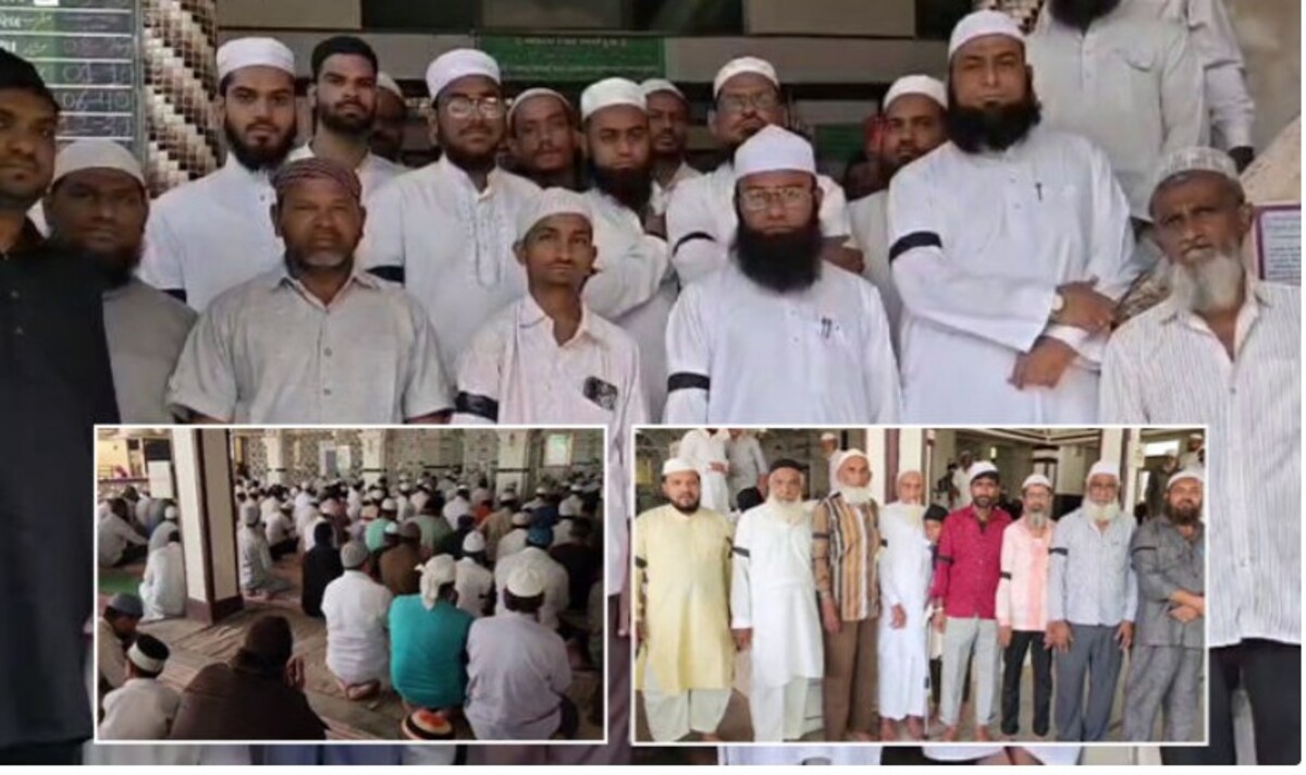 Panchmahal: શહેરમાં યુસીસી સામે વિરોધ પ્રદર્શન, મુસ્લિમ સમુદાયે શુક્રવારની નમાજ દરમિયાન હાથમાં કાળી પટ્ટી બાંધીને વિરોધ નોંધાવ્યો