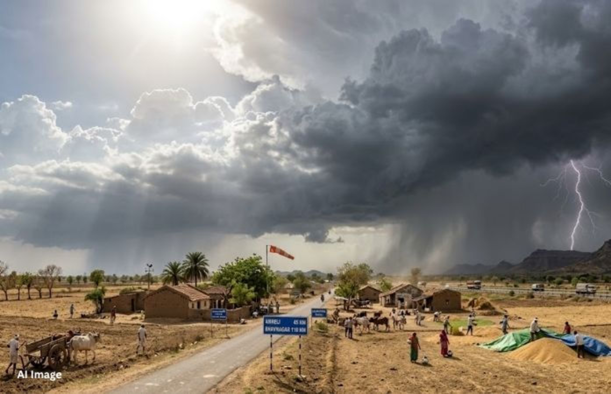 Gujarat: ફરી એકવાર કમોસમી વરસાદની શક્યતા છે, આ વિસ્તારોમાં ગાજવીજ સાથે વરસાદ પડશે.