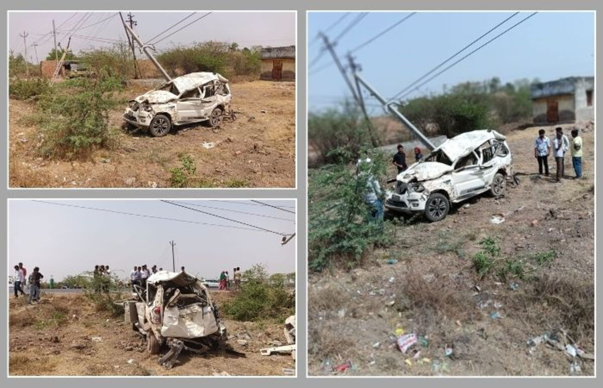 Ahmedabad: ધોળકા-બગોદરા હાઇવે પર ભયાનક અકસ્માત, કાર પલટી ખાઈને વીજળીના થાંભલા સાથે અથડાઈ, 3 લોકોના મોત