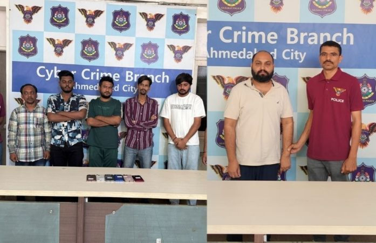 Ahmedabad: ક્રિપ્ટોકરન્સી રોકાણના નામે 58 લાખ રૂપિયાની છેતરપિંડી કરનાર ચીની ગેંગના 6 સાથીઓની ધરપકડ