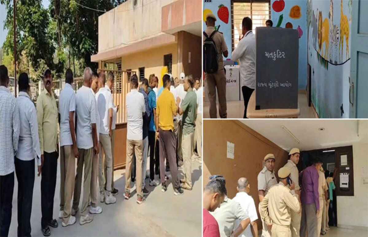 Vadodara: વડોદરામાં ચૂંટણી મોસમ શરૂ, પોલીસ વિભાગના કર્મચારીઓએ બેલેટ પેપરનો ઉપયોગ કરીને મતદાન કર્યું