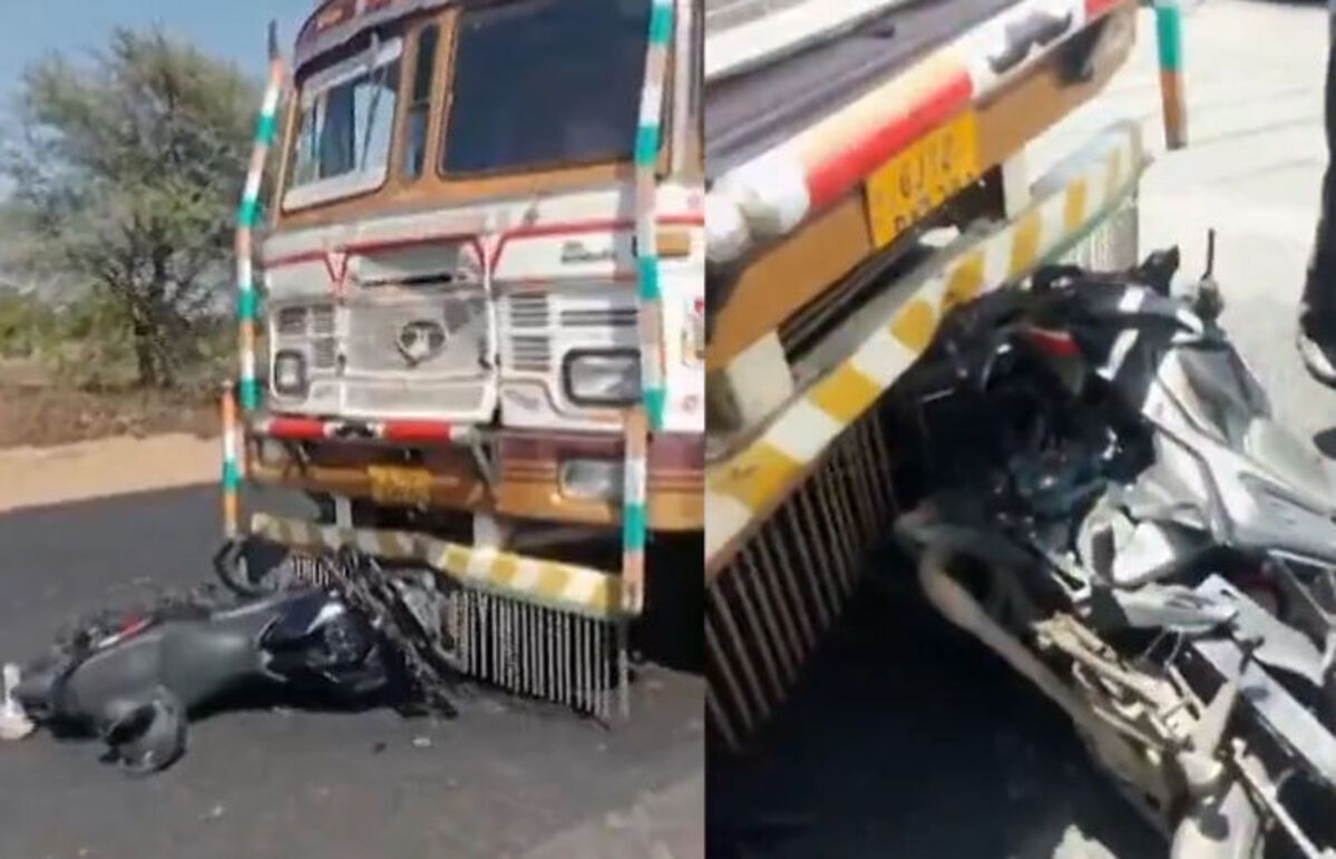 Mehsana: લાડોલ નજીક ટ્રક અને બાઇક વચ્ચે થયેલી ભયાનક ટક્કરમાં બે લોકોના મોત, એક ગંભીર રીતે ઘાયલ