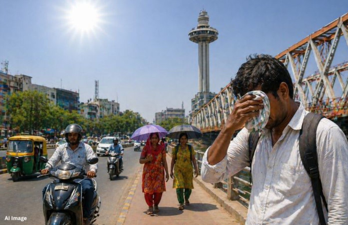 Heatwave in Gujarat: અમદાવાદમાં ભીષણ ગરમી, જે 43.1 ડિગ્રી સેલ્સિયસ સાથે સૌથી ગરમ શહેર બન્યું, જ્યારે અન્ય નવ શહેરોમાં 41 ડિગ્રી સેલ્સિયસથી વધુ તાપમાન નોંધાયું