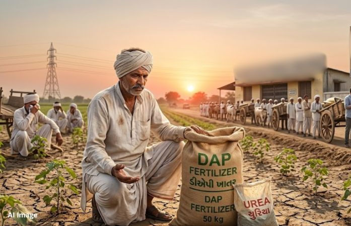 Farmers of Gujarat: ખેડૂતો ભારે મુશ્કેલીઓનો સામનો કરી રહ્યા છે, યુદ્ધની અસર ગુજરાતના ખેતરો સુધી પહોંચી છે, જ્યાં DAP ખાતરની તીવ્ર અછત