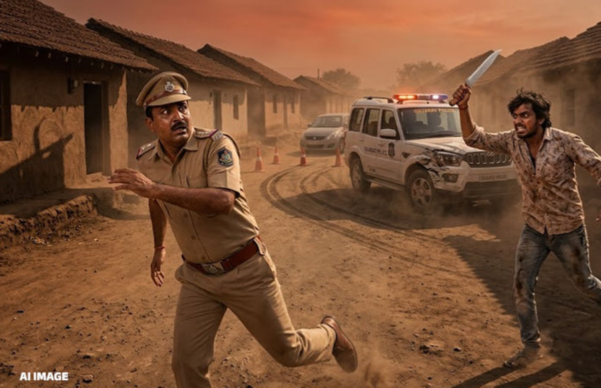 Ahmedabad: ક્રાઈમ બ્રાન્ચના PSI પર છરીથી હુમલો, MD ડ્રગ ડીલર પર દરોડા દરમિયાન ઘટના બની