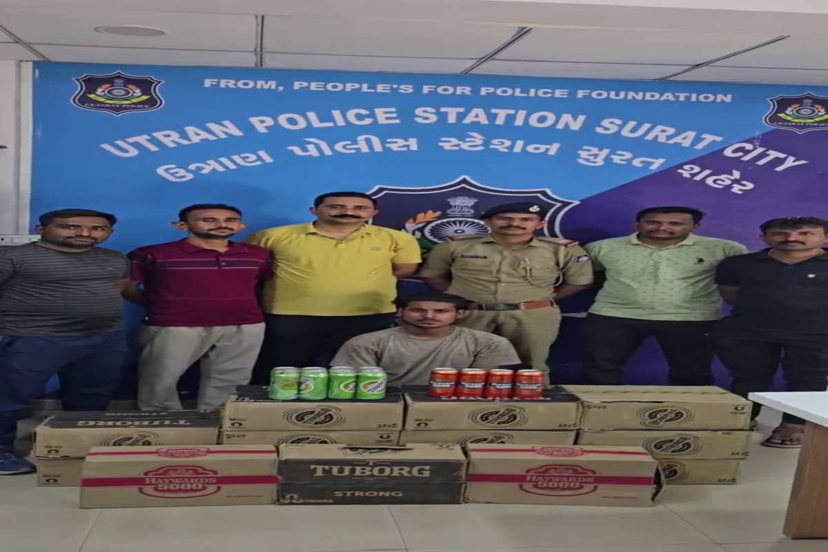 Surat: કાર રિપેરના નામે ગેરેજમાં બિયરની હેરાફેરી, સુરત પોલીસે 33 લાખ રૂપિયાનો માલ જપ્ત કર્યો