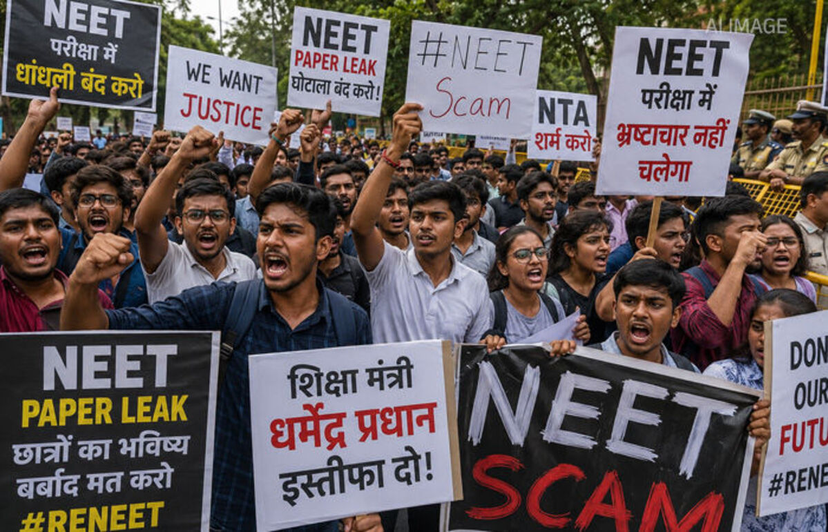 NEET exam paper leak: 18 વર્ષની ભાગ્યશ્રીની આત્મહત્યા બાદ શિક્ષણ મંત્રીના રાજીનામાની દેશભરમાં માંગ