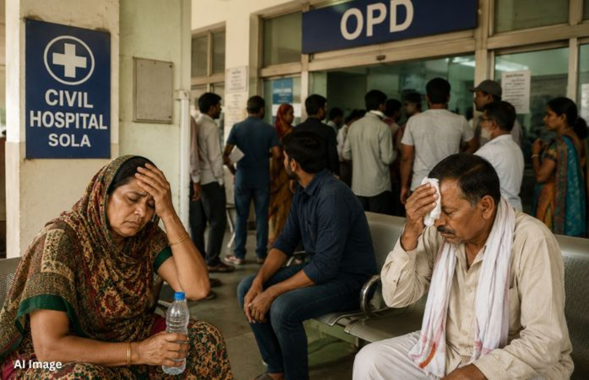 Ahmedabad: તીવ્ર ગરમીએ હાહાકાર મચાવ્યો, સોલા સિવિલ ઓપીડીમાં એક અઠવાડિયામાં 11,000થી વધુ દર્દીઓ નોંધાયા