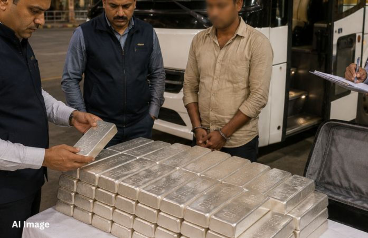 Ahmedabad: ખાનગી બસમાં બેગમાં રાજકોટ લઈ જવામાં આવતી 100 કિલો ચાંદી જપ્ત, ગીતા મંદિર નજીક SGST કાર્યવાહી કરવામાં આવી