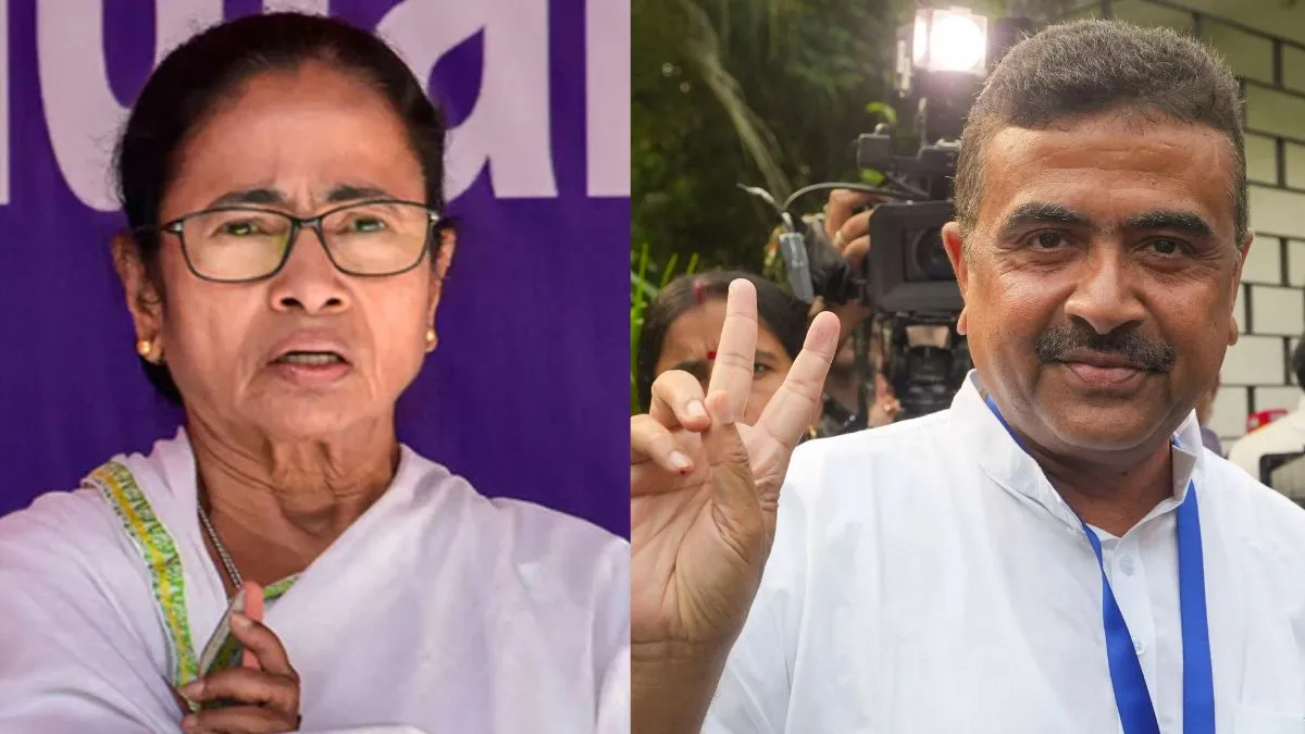 TMC ની કારમી હાર પછી, મમતા બેનર્જી પણ હારી ગયા, ભવાનીપુરમાં સુવેન્દુ અધિકારીને 15,000 મતોથી હરાવ્યા.