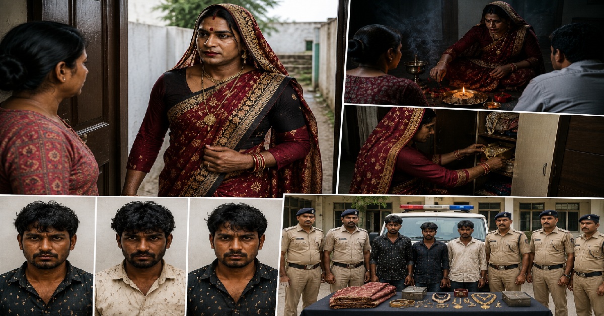 Kutchમાં અંધશ્રદ્ધાના નામે છેતરપિંડી કરતી ગેંગનો પર્દાફાશ, સાડી પહેરી ઘરોમાં ઘૂસીને કરતા હતા ચોરી