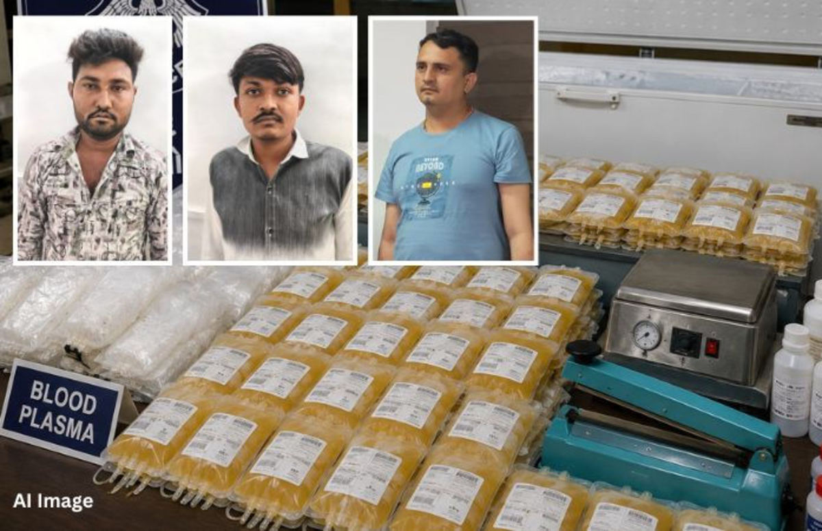 Ahmedabad: નકલી બ્લડ પ્લાઝ્મા રેકેટનો પર્દાફાશ, અસલી બ્લડ પ્લાઝ્મા ચોરીને નકલી બ્લડ સપ્લાય કરનારા 4 લોકોની ધરપકડ