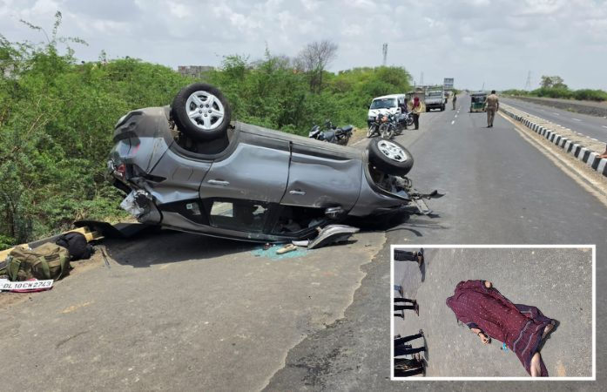 Ahmedabad: બગોદરા-ધંધુકા હાઇવે પર ભયાનક અકસ્માત, ડ્રાઇવરે સ્ટેયરિંગ પરનો કાબુ ગુમાવ્યો, કાર સાત વાર પલટી ગઈ, એક વ્યક્તિનું મોત