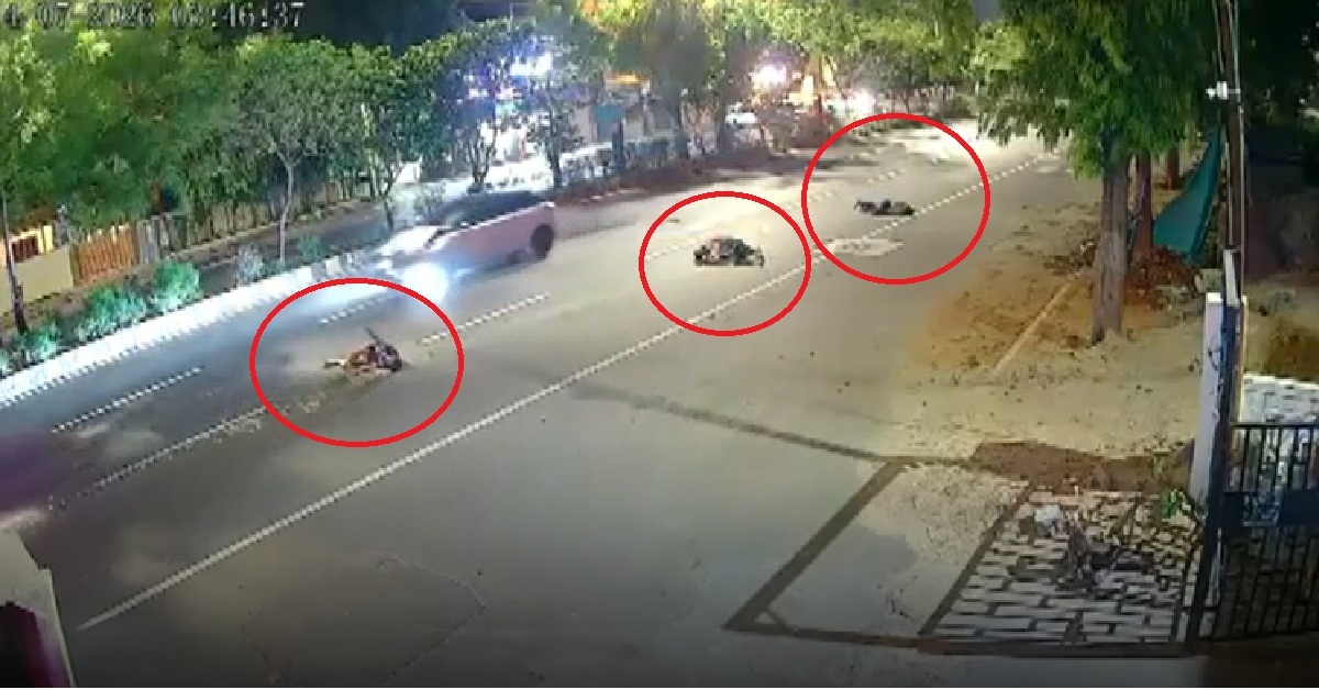 Vadodara Hit and run: ત્રણ વિદ્યાર્થીઓને ટક્કર મારીને ભાગી ગયો ડ્રાઈવર, CCTVમાં કેદ થઈ ઘટના