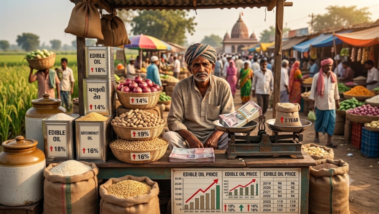 Edible oil prices rise: ખાદ્ય તેલના ભાવમાં વાર્ષિક 7 થી 18 ટકા અને બે વર્ષમાં 10 થી 56 ટકાનો તીવ્ર વધારો જનતા ચિંતામાં