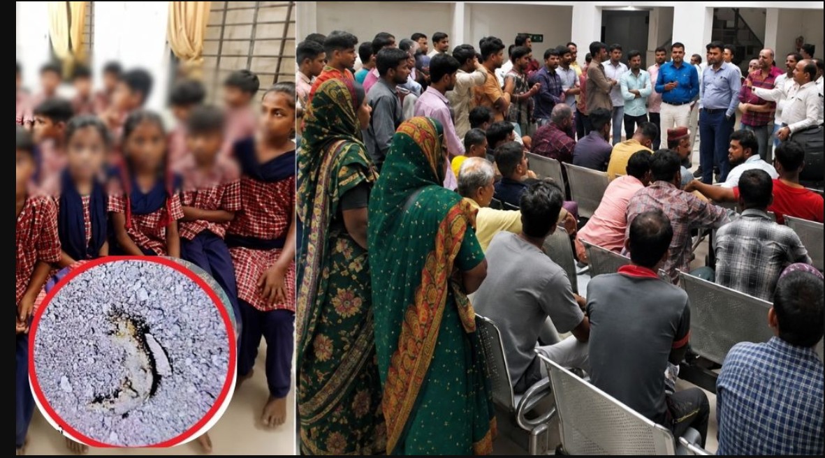 Idar: ઇડરની હસનપુરા સ્કૂલમાં મધ્યાહન ભોજનમાંથી મૃત ગરોળી મળી આવતા 37 બાળકો બીમાર પડ્યા
