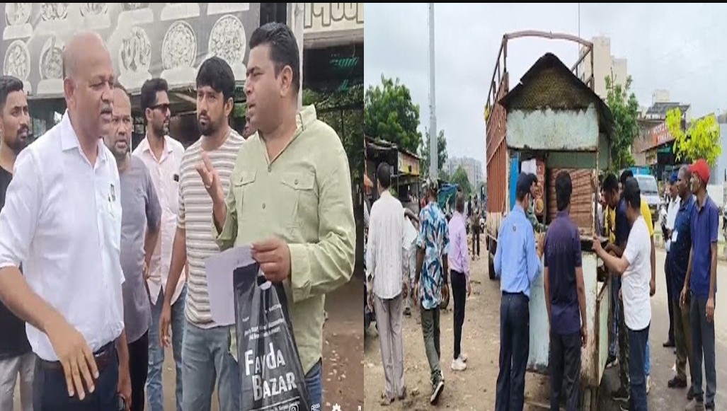 Vadodara: તાંદલજામાં અકસ્માત બાદ અધિકારીઓ સતર્ક, લોકો સાથે ઘર્ષણ, 8 દુકાનો તોડી પાડવામાં આવી, 5 ટ્રક જપ્ત