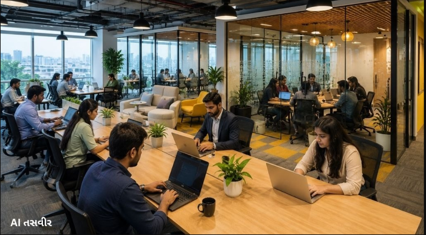 Ahmedabad: ફ્લેક્સ ઓફિસની માંગમાં ઐતિહાસિક 570%નો વધારો જોવા મળ્યો છે, જે મુંબઈ-બેંગલુરુ કરતાં પણ વધુ