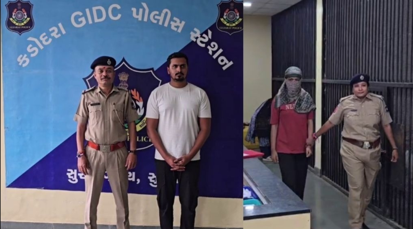 Surat: ભાજપના નેતાની પુત્રવધૂના આત્મહત્યા કેસ, પતિ સૌરભ અને પ્રેમિકા ઇશિકાની ધરપકડ, અન્ડરવેરમાંથી પોલીસને લખેલો ખુલ્લો પત્ર મળ્યો!