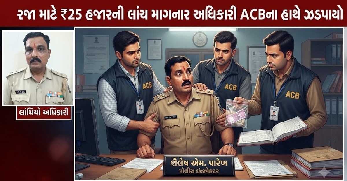 Surat: પત્નીની સારવાર માટે રજા માંગવી પડી ભારે! અધિકારીએ માગી ₹25,000ની લાંચ