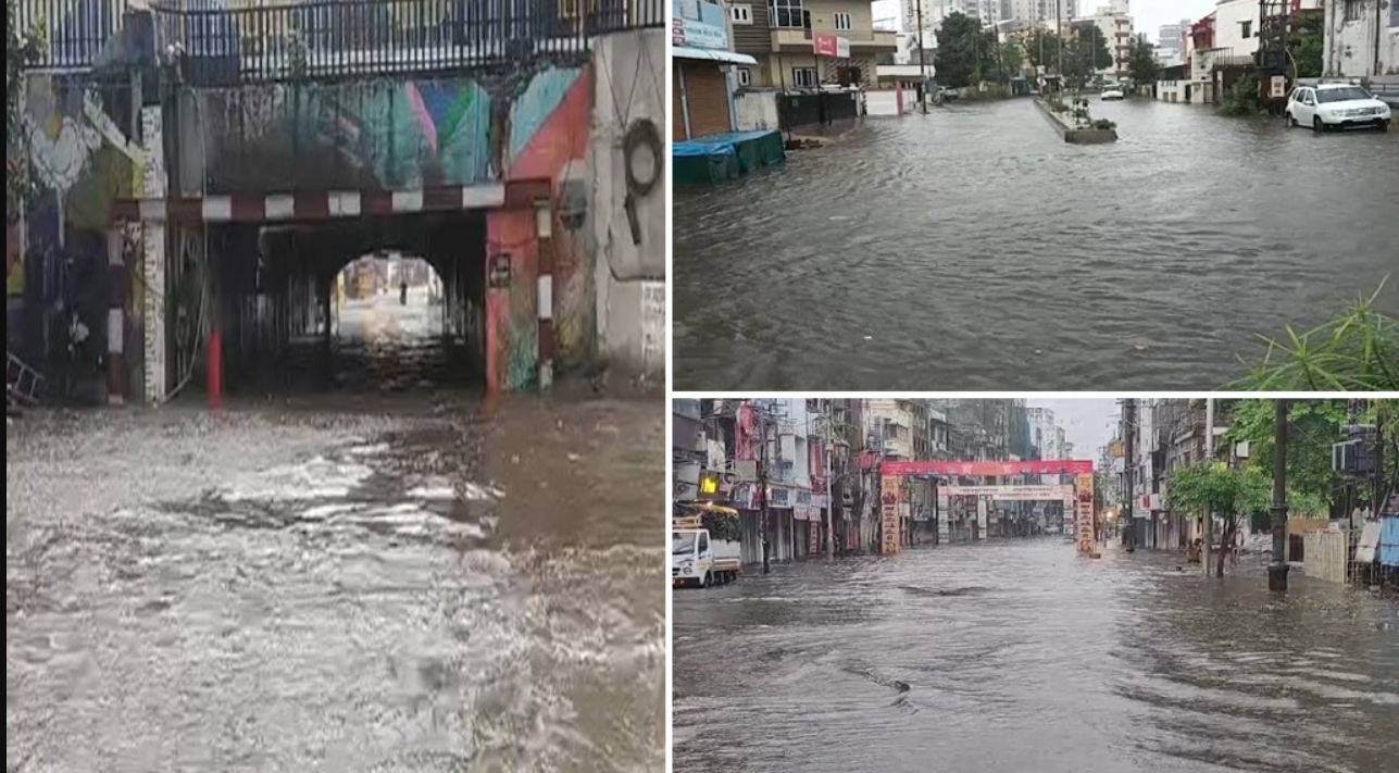 Vadodara: મેઘરાજાની ભવ્ય એન્ટ્રી, 2.5 ઇંચ વરસાદ, ઠેર ઠેર પાણી ભરાયા, પાણી ભરાયા