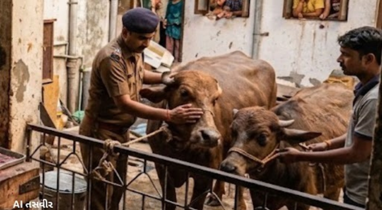 Ahmedabad: નારોલમાં રહેણાંક મકાનમાં ગેરકાયદેસર કતલખાનાનો પર્દાફાશ, 110 કિલો માંસ સાથે બે લોકોની ધરપકડ