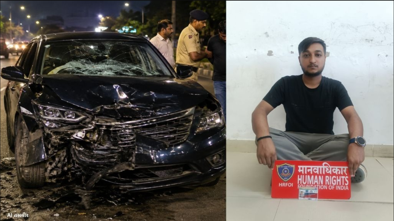 Ahmedabad: ગોતામાં નકલી ‘માનવ અધિકાર અધિકારી’એ પોતાની કારથી બે લોકોને કચડી નાખ્યા, બંનેના મોત, આરોપીની ધરપકડ