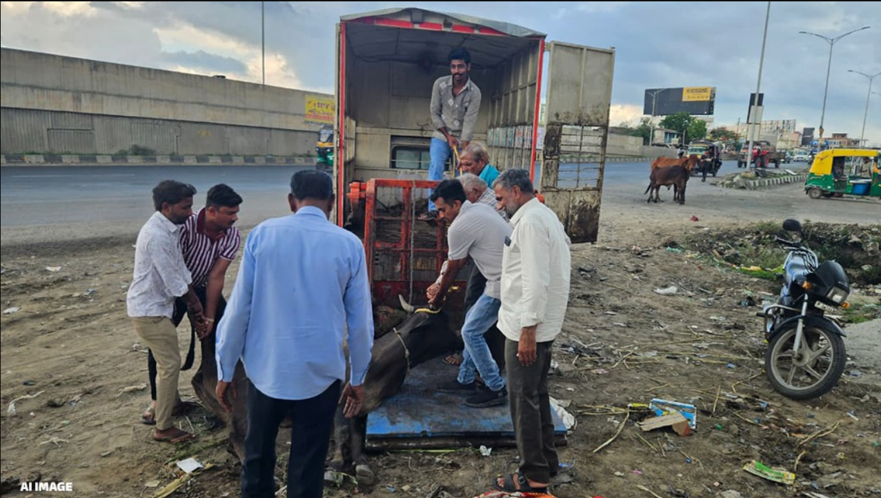 Ahmedabad: વટામણ-બગોદરા હાઇવે પર ભયાનક અકસ્માત, અજાણ્યા ટ્રકે ટક્કર મારતાં 8 પ્રાણીઓના દુઃખદ મોત