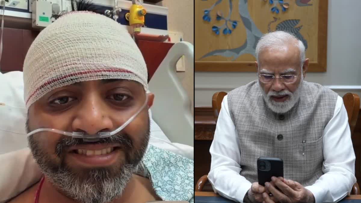 New Delhi: પ્રધાનમંત્રી મોદીએ કેપ્ટન સ્મિત મચ્છર સાથે ટેલિફોન પર વાત કરી અને તેમની બહાદુરીની પ્રશંસા કરી.