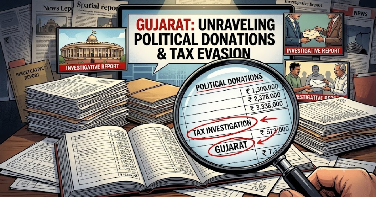 Gujaratમાં રાજકીય દાનના નામે 843 કરોડ રૂપિયાના વ્યવહારો, 250 કરોડ રૂપિયાની કરચોરીના આરોપ