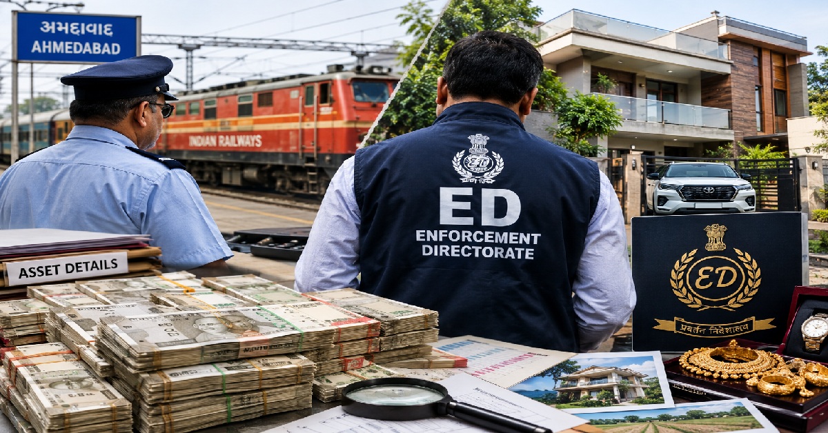 Ahmedabad: રેલવે બાબુ સામે EDની કાર્યવાહી, ચાર વર્ષમાં કરોડોની સંપત્તિ ભેગી કરી