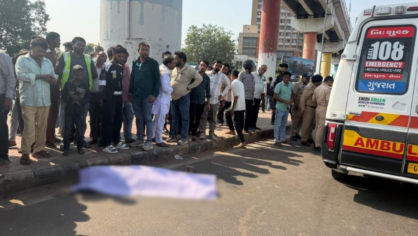 Ahmedabad: એક અઠવાડિયામાં બીજી ઘટના, CTM ડબલ ડેકર ઓવરબ્રિજ પરથી કૂદીને યુવકે આત્મહત્યા કરી.