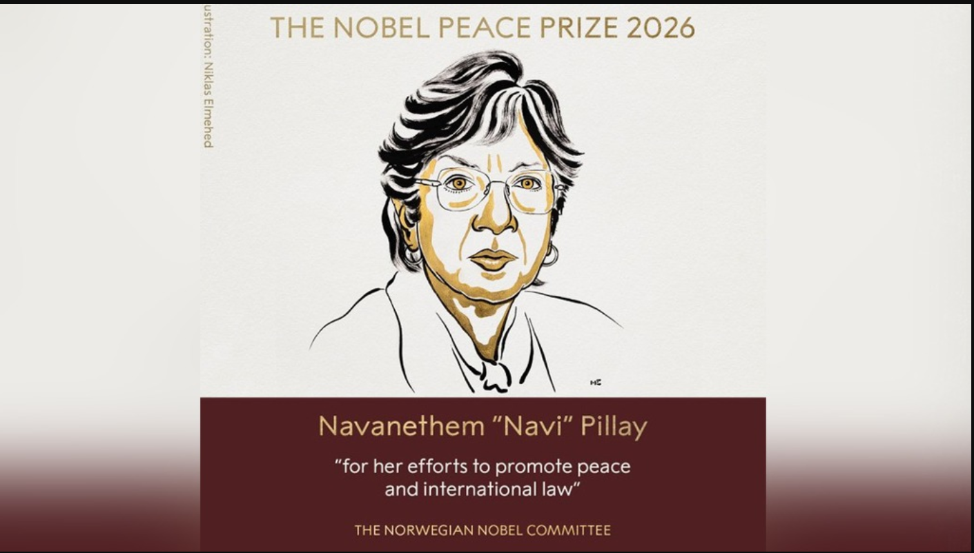 Nobel Prize: ભારતીય મૂળની નાવી પિલ્લેને શાંતિ અને આંતરરાષ્ટ્રીય કાયદાને પ્રોત્સાહન આપવાના તેમના કાર્ય બદલ નોબેલ શાંતિ પુરસ્કાર એનાયત
