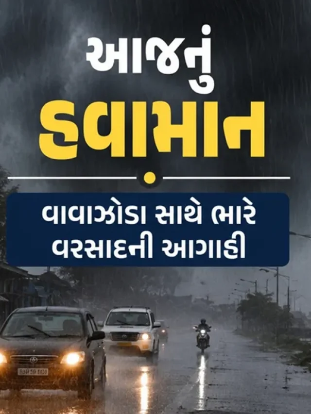 ગુજરાતમાં 7 દિવસ વરસાદની આગાહી, જાણો હવામાન